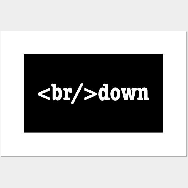 breakdown HTML Code Wall Art by tinybiscuits